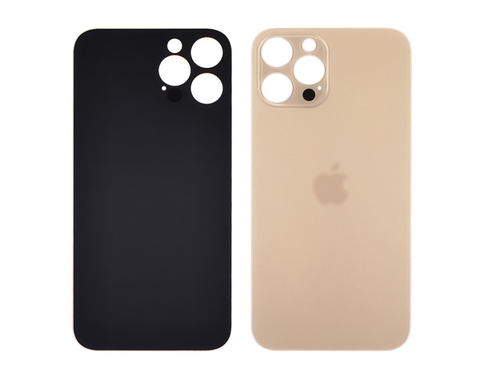 Задняя панель корпуса для iPhone 12 Pro Max, Gold (Small Hole)