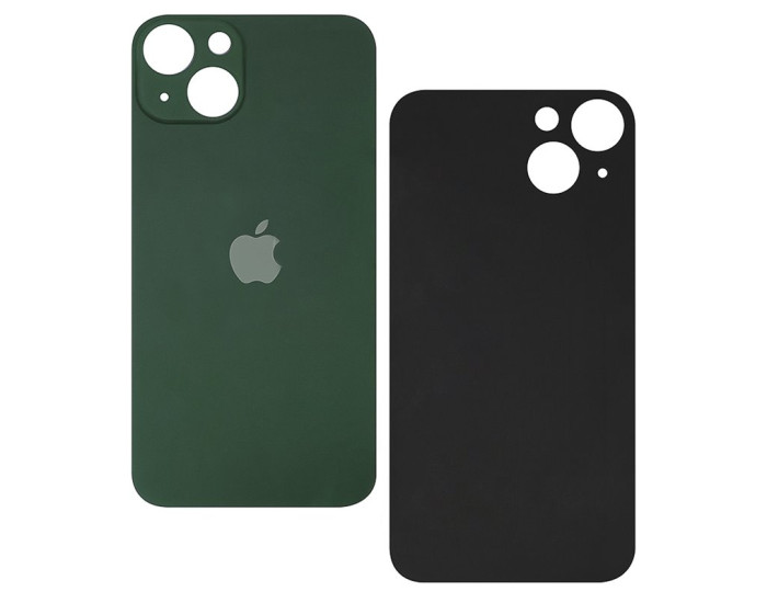 Задня панель корпуси для iPhone 13, зелена (Big Hole)