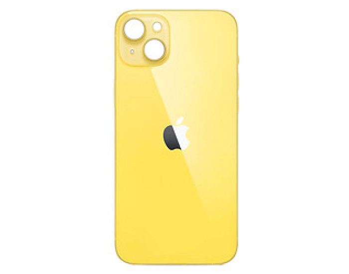 Задняя панель корпуса для iPhone 14, Yellow (Big Hole)
