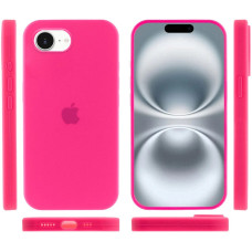 Чехол-силикон оригинал Full Soft Matte iPhone 16e /17e (Розовый / Barbie pink)