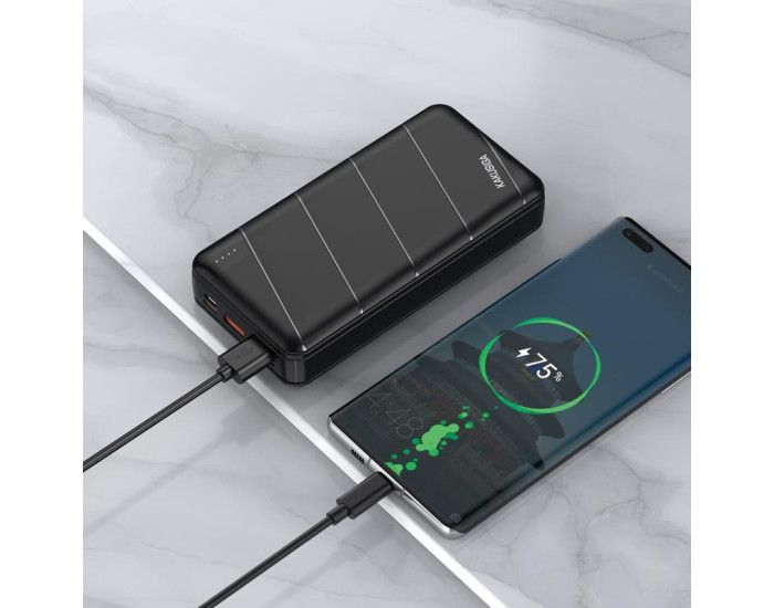 Портативна батарея (Power Bank) Kakusiga KSC-1086 Fast Charge (2USB/22.5W) 20000 mAh, чорний