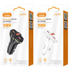 Автомобильное зарядное устройство Jokade JH049 GONGBO 108W (2USB-C+1USB-A), черный