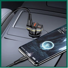 Автомобильное зарядное устройство Jokade JH049 GONGBO 108W (2USB-C+1USB-A), черный