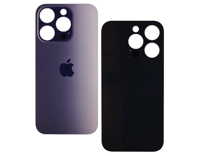 Задняя панель корпуса для iPhone 14 Pro, Deep Purple (Big Hole)
