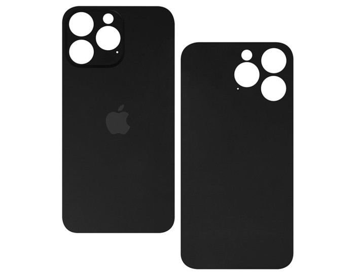 Задняя панель корпуса для iPhone 14 Pro, Black (Big Hole) оригинал