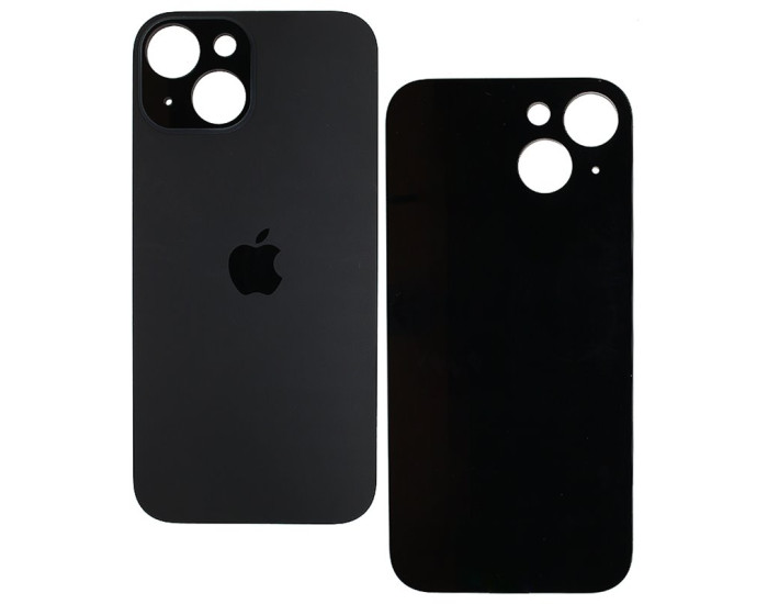 Задняя панель корпуса iPhone 15, Black c большим вырезом