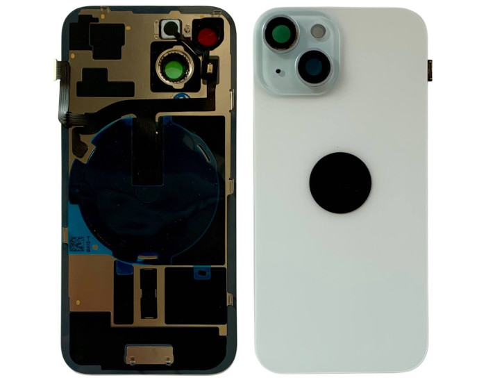 Задняя панель корпуса iPhone 15 Blue, со стеклом камеры, MagSafe, оригинал
