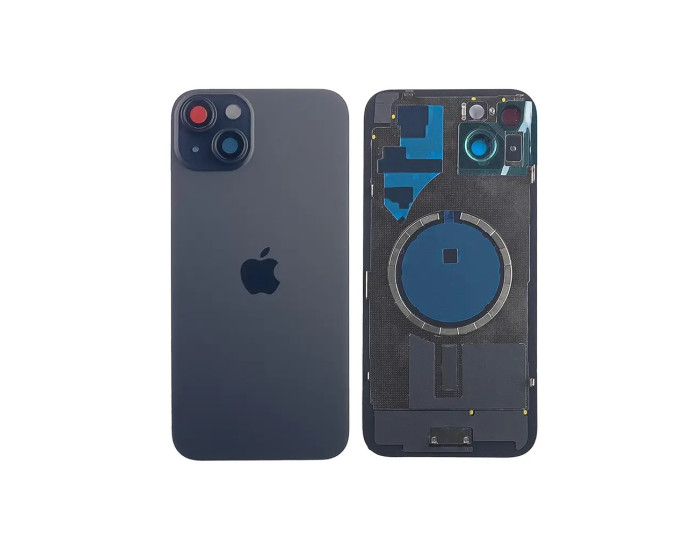 Задняя панель корпуса iPhone 15 Plus Black, со стеклом камеры