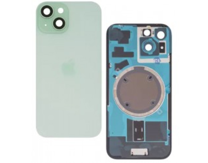 Задняя панель корпуса iPhone 15 Plus Green, со стеклом камеры