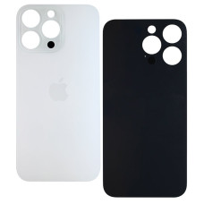 Задняя панель корпуса iPhone 15 Pro Max White Titanium, с большими отверстиями, оригинал