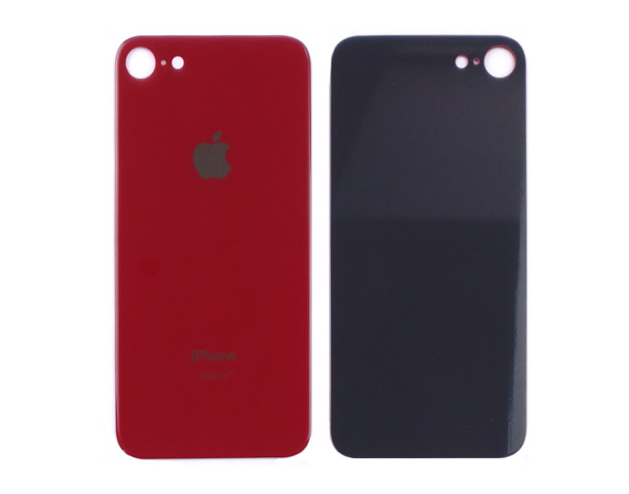 Задняя панель корпуса для iPhone 8, красная (Small Hole)