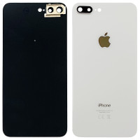 Задняя панель корпуса для iPhone 8 Plus, белая со стеклом камеры, оригинал