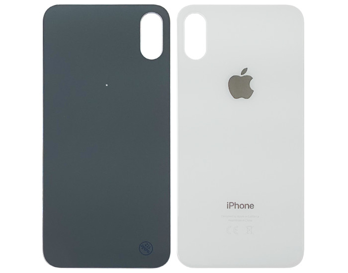 Задняя панель корпуса для iPhone X, белая (Big Hole) оригинал