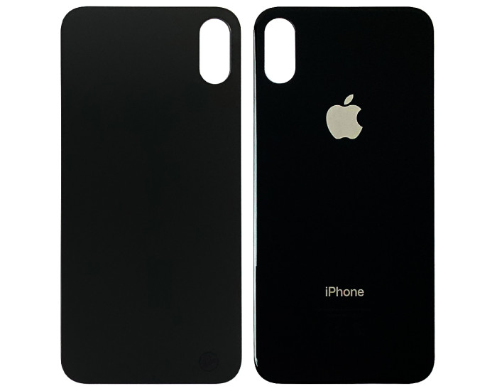 Задня панель корпуси для iPhone X, чорна (Big Hole)