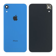 Задняя панель корпуса для iPhone XR, голубая со стеклом камеры