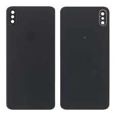 Задня панель корпуси для iPhone XS Max, чорна з склом камери
