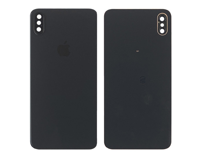Задняя панель корпуса для iPhone XS Max, черная со стеклом камеры