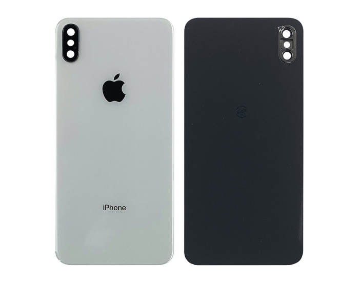 Задняя панель корпуса для iPhone XS Max, белая со стеклом камеры