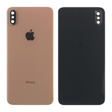 Задняя панель корпуса для iPhone XS Max, золотая со стеклом камеры