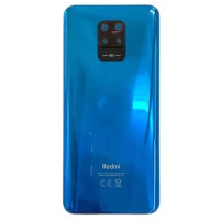 Задня панель корпуси для Xiaomi Redmi Note 9 Pro, 64MP синя з склом камери