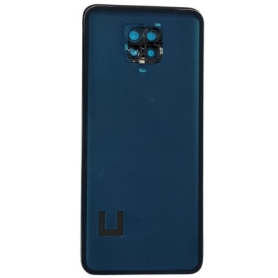 Задняя панель корпуса для Xiaomi Redmi Note 9 Pro, 64MP Dark Blue со стеклом камеры