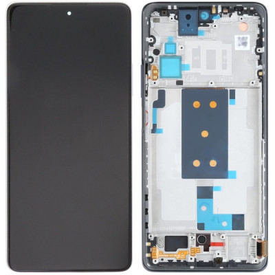 Дисплей с сенсорным экраном (модуль) Xiaomi 11T / 11T Pro, черный с рамкой , TFT