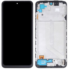 Дисплей с сенсорным экраном (модуль) Xiaomi Redmi Note 10 4G / Note 10S, Poco M5s, черный, с рамкой TFT