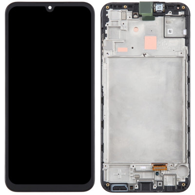 Дисплей с сенсорным экраном (модуль) Samsung A155 A15 / A156, черный с рамкой, OLED