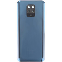 Задня панель корпуси для Xiaomi Redmi Note 9 Pro /9 Pro Max, 64MP, сіра з склом камери
