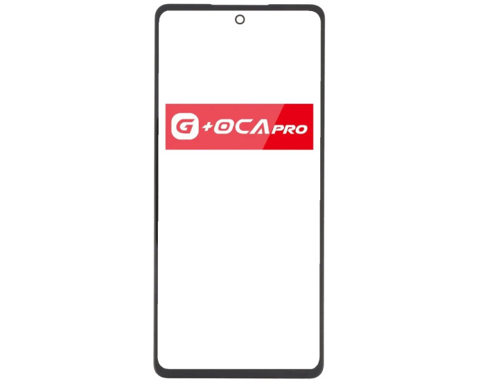 Стекло фронтальное с OCA-пленкой Samsung G780 Galaxy S20 FE, черное G+OCA PRo