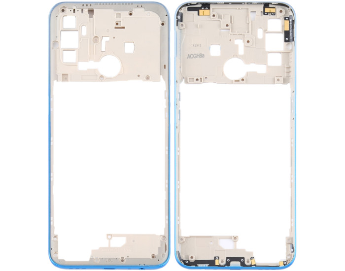 Рамка кріплення дисплея Oppo A53 4G (2020) /A53s /A32 /A33, блакитна
