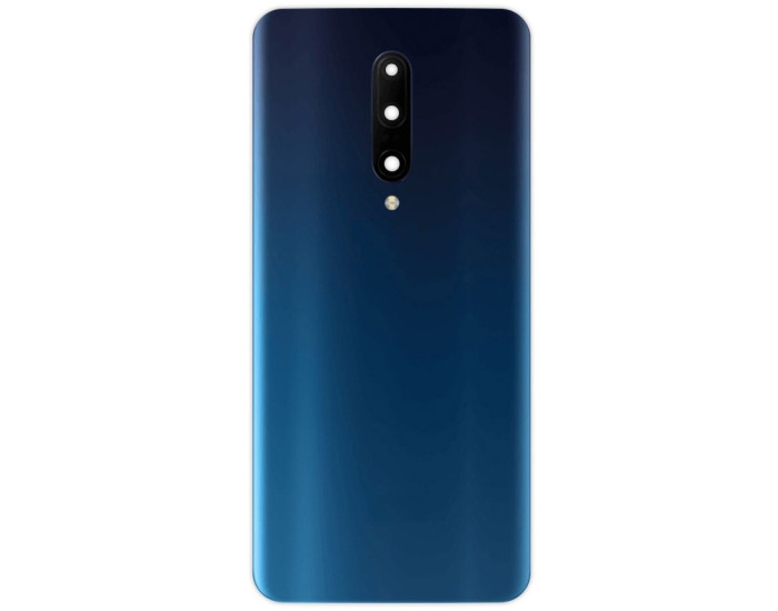 Задняя крышка для OnePlus 7 Pro, синяя со стеклом камеры
