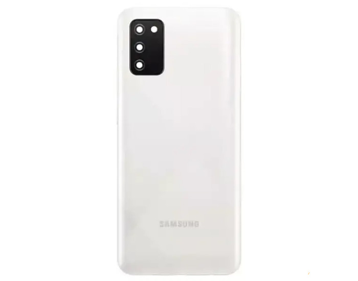 Задняя крышка для Samsung A025 Galaxy A02s /M025, белый со стеклом камеры, оригинал