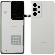 Задняя крышка для Samsung A336F Galaxy A33 5G, белый со стеклом камеры, оригинал