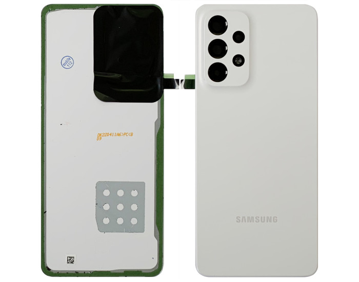 Задняя крышка для Samsung A336F Galaxy A33 5G, белый со стеклом камеры, оригинал