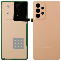 Задняя крышка для Samsung A536F Galaxy A53 5G, оранжевый со стеклом камеры, оригинал
