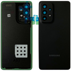 Задняя крышка для Samsung A536F Galaxy A53 5G, черный со стеклом камеры, оригинал