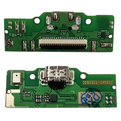 Шлейф Samsung T295 Galaxy Tab A8 2019 LTE, конектора зарядки, мікрофона, з компонентами