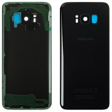 Задняя крышка корпуса для Samsung G950F Galaxy S8, черный со стеклом камеры