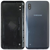 Задняя крышка корпуса для Samsung A105 Galaxy A10 2019, со стеклом камеры, Black