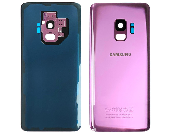 Задняя крышка корпуса для Samsung G960F Galaxy S9, фиолетовая (lilac purple) со стеклом камеры