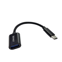 Переходник OTG USB to Type-C Jokade JC026 GAOLI (3.0/13см) черный