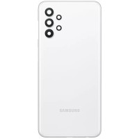 Задняя панель корпуса для Samsung A325 Galaxy A32, белая со стеклом камеры