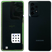 Задняя панель корпуса для Samsung A336B Galaxy A33 5G, черная со стеклом камеры