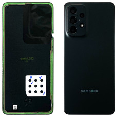 Задняя панель корпуса для Samsung A336B Galaxy A33 5G, черная со стеклом камеры
