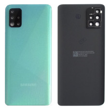 Задняя панель корпуса для Samsung A515F Galaxy A51 - 2020, синяя со стеклом камеры