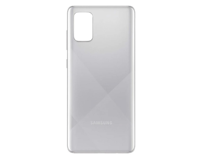 Задняя панель корпуса для Samsung A715F Galaxy A71 - 2020, серебристая