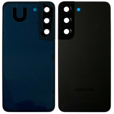 Задняя панель корпуса для Samsung G901 Galaxy S22 5G, черная со стеклом камеры, оригинал