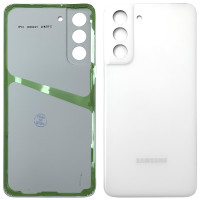 Задняя панель корпуса для Samsung G991 Galaxy S21 5G, Phantom White со стеклом камеры