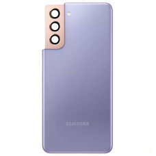 Задняя панель корпуса для Samsung G991 S21 5G. фиолетовая. со стеклом камеры черного цвета